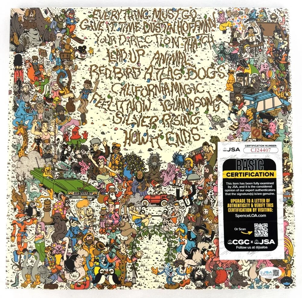 Peter Anspach, Cotter Ellis, Rick Mitarotonda, Trevor Weeks — Goose Full Band x4 Signed Autograph Album Vinyl Record Rick Mitarotonda JSA COA, image 2