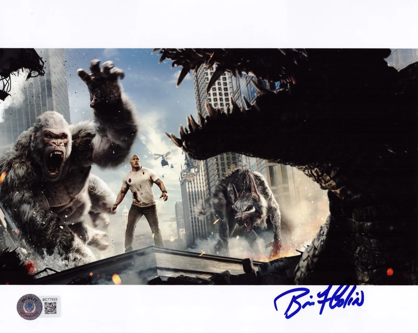 Brian Colin — Brian Colin signed Rampage 8x10 photo autographed #4 Beckett COA