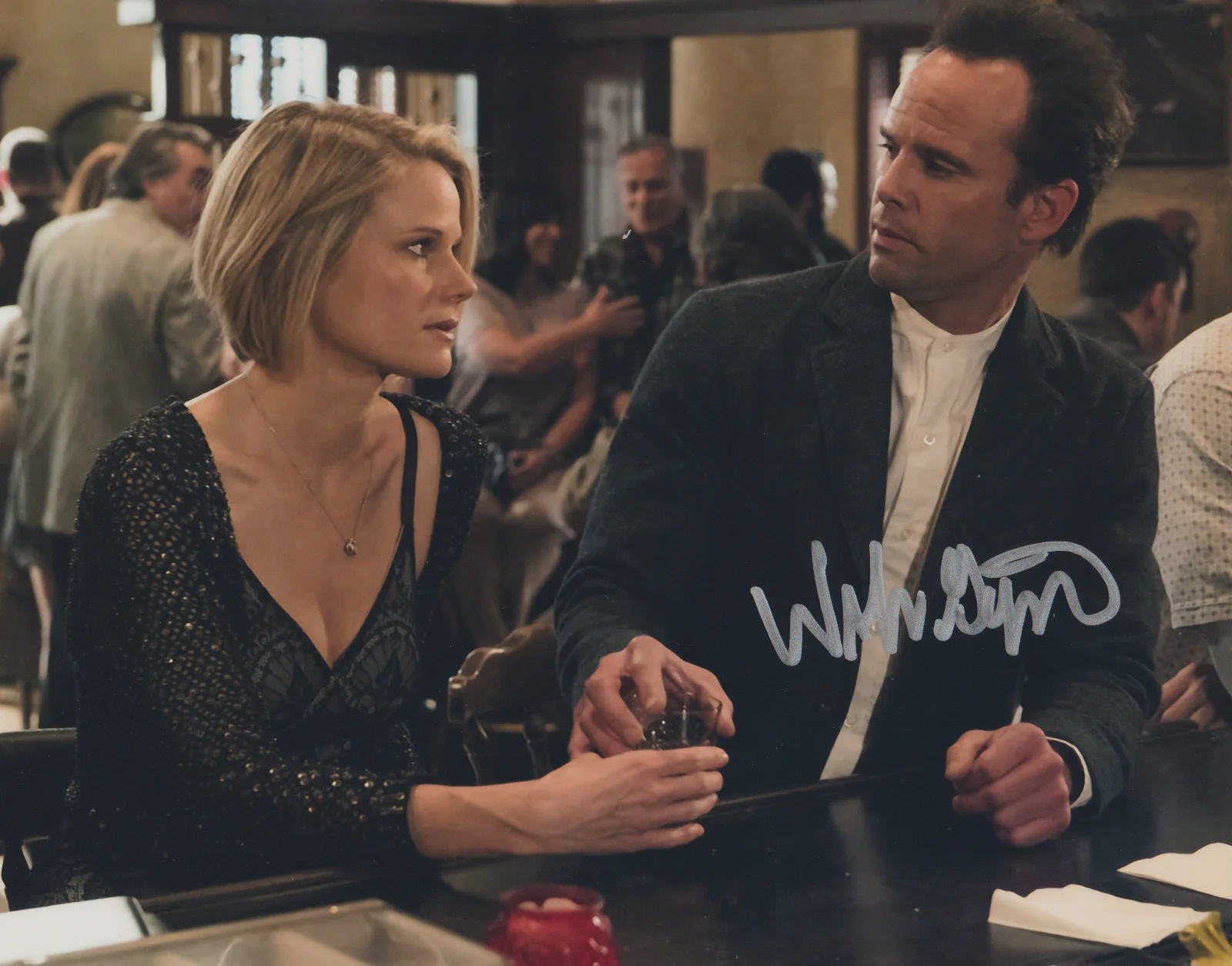WALTON GOGGINS — WALTON GOGGINS JUSTIFIED SIGNED 8X10 COLOR PHOTO AUTOGRAPH BOYD CROWDER TV FXX