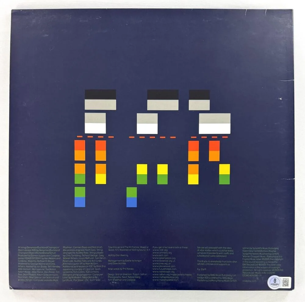 Chris Martin — Chris Martin Coldplay Signed Autograph Album Vinyl Record LP - X&Y Beckett COA, изображение 2