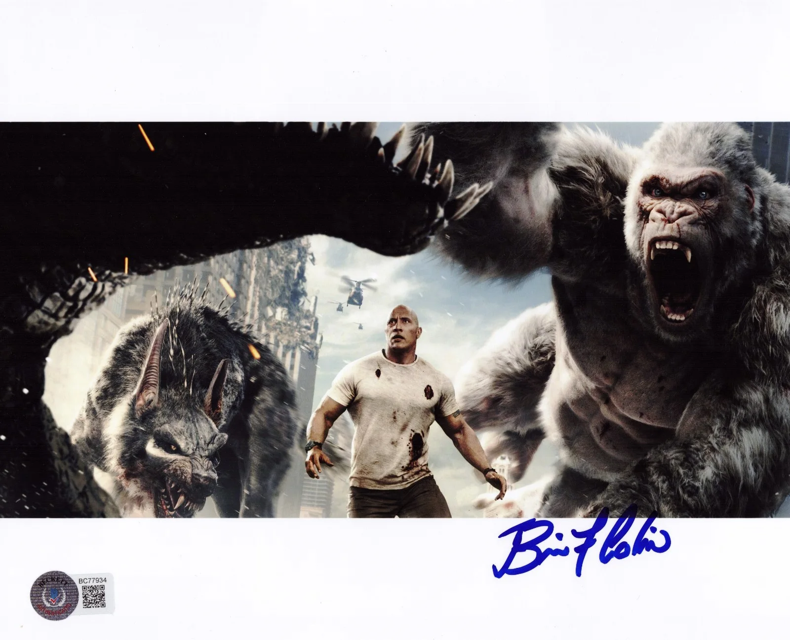 Brian Colin — Brian Colin signed Rampage 8x10 photo autographed #5 Beckett COA