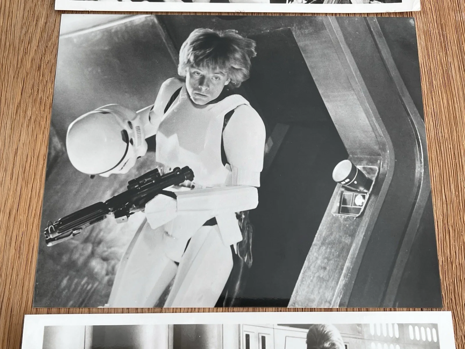 Lot of 3 Star Wars Han Solo Luke Skywalker 10 X 8 Black & White Photographs, изображение 3