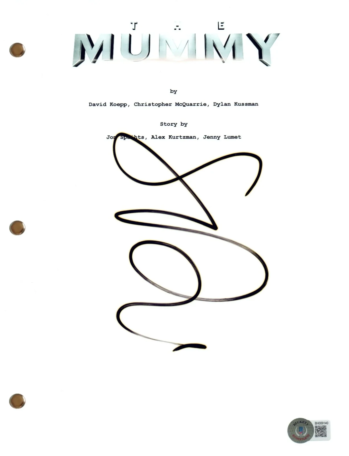Sofia Boutella — Sofia Boutella "The Mummy" Signed Autograph Full Movie Script 2017 Beckett COA, image 2