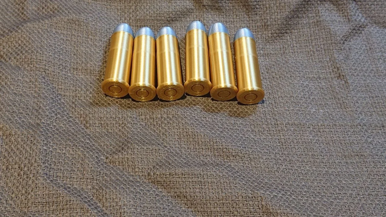 6x 3D Printed Replica historical Bullets shells Cosplay Prop .357 magnum, image 2
