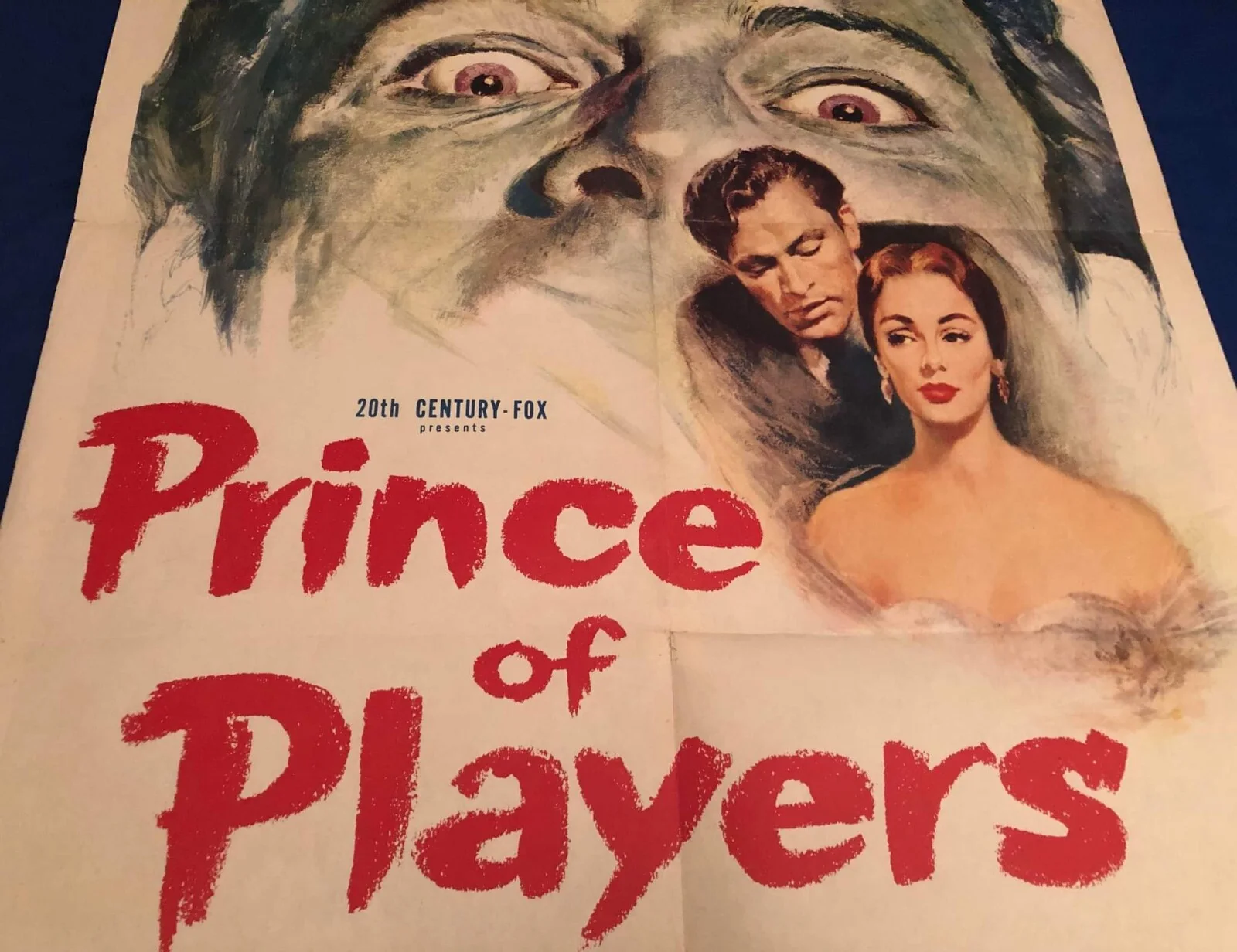 A superb original Rare 1954 RICHARD BURTON Film Poster/Prince Of Players, изображение 2