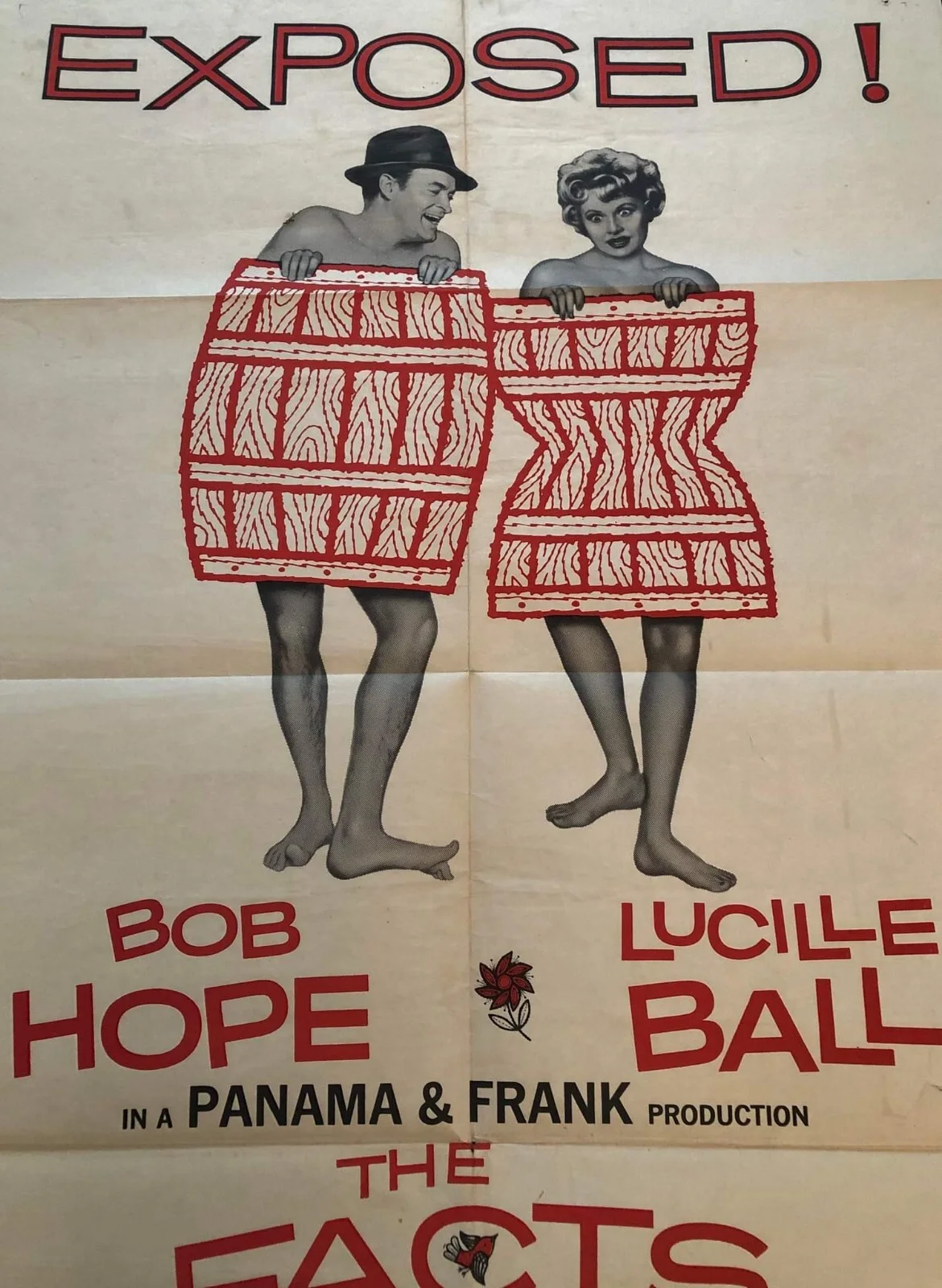 Rare LUCILLE BALL/BOB HOPE original Film Poster/The Facts of Life, изображение 2