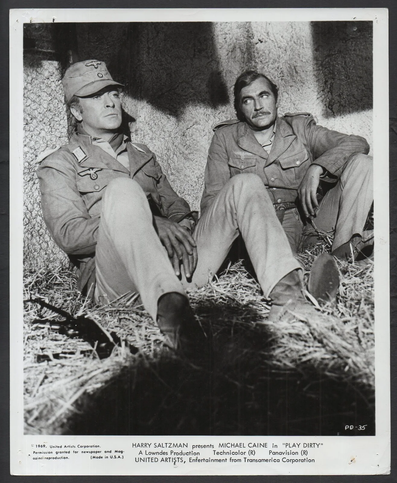 PLAY DIRTY 1969 Michael Caine, Nigel Davenport 7 10x8 STILLS, image 5
