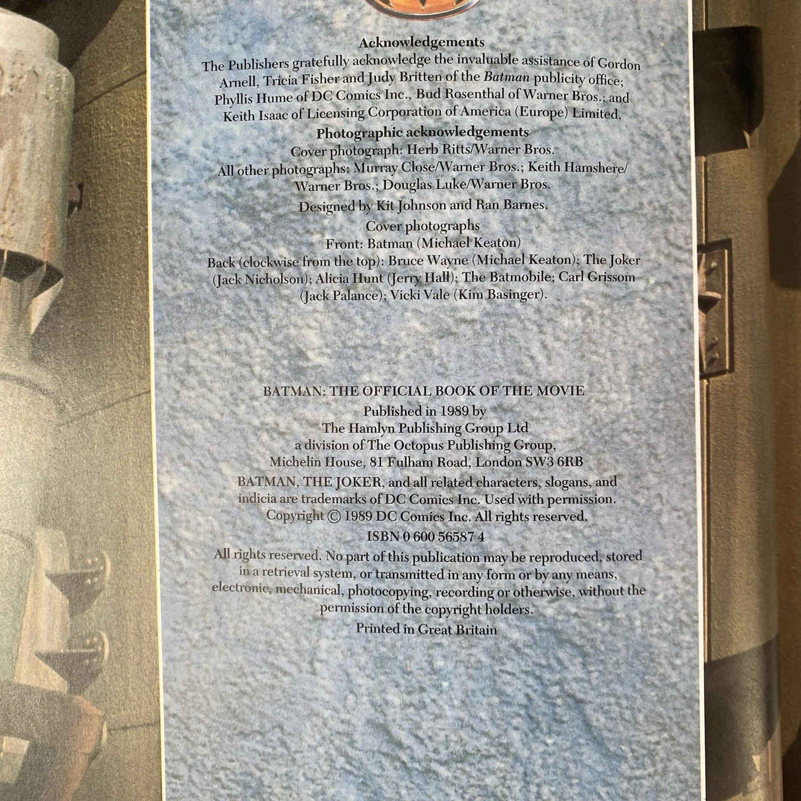 Batman: The Official Book of the Movie 1989, изображение 3