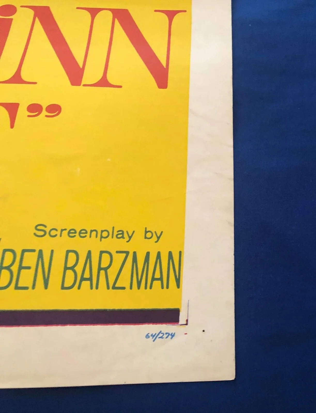 Ingrid Bergman/ Anthony Quinn/rare movie poster/THE VISIT/ 20th century fox 1964, изображение 4