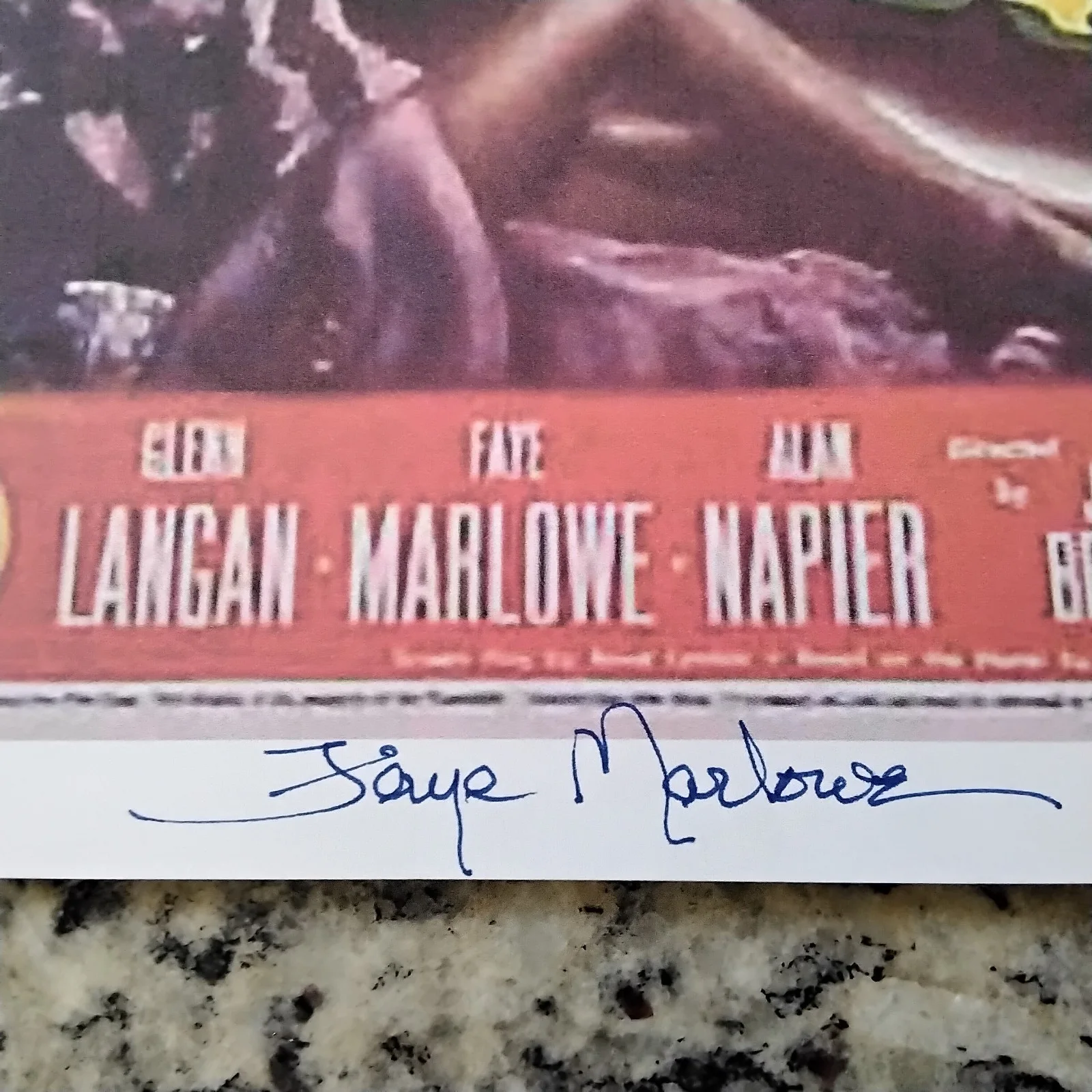 Faye Marlowe SIGNED Photo 40s Movie Actress Hangover Square Junior Miss Spider, image 5