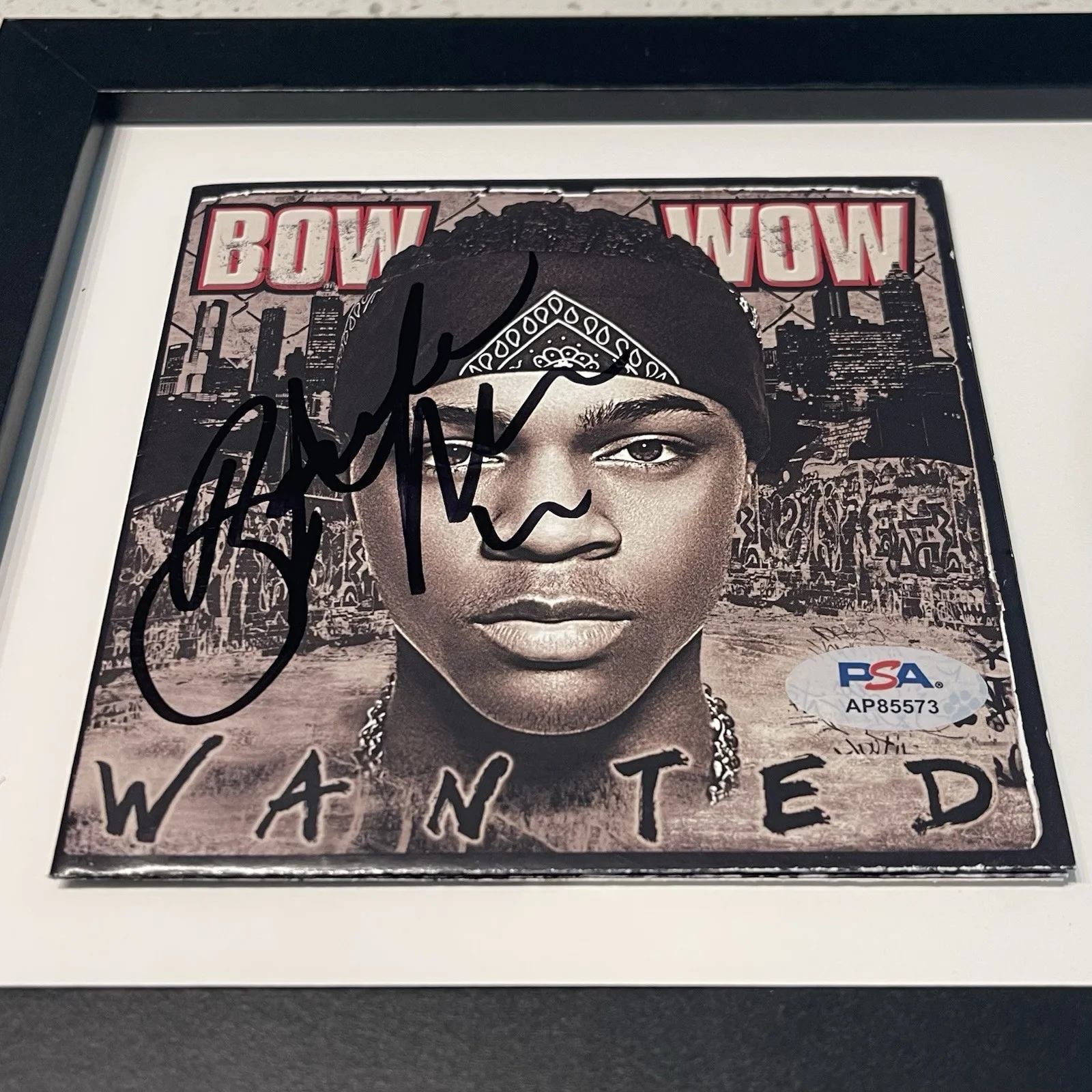 LIL BOW WOW RAPPER SIGNED WANTED CD ALBUM AUTOGRAPH FRAMED PSA COA, image 2
