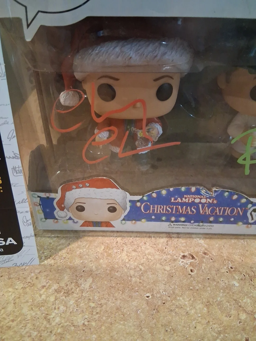 Chevy Chase, Randy Quaid — Chevy Chase Randy Quaid Christmas Vacation signed Clark Eddie Funko JSA CI00177, image 4