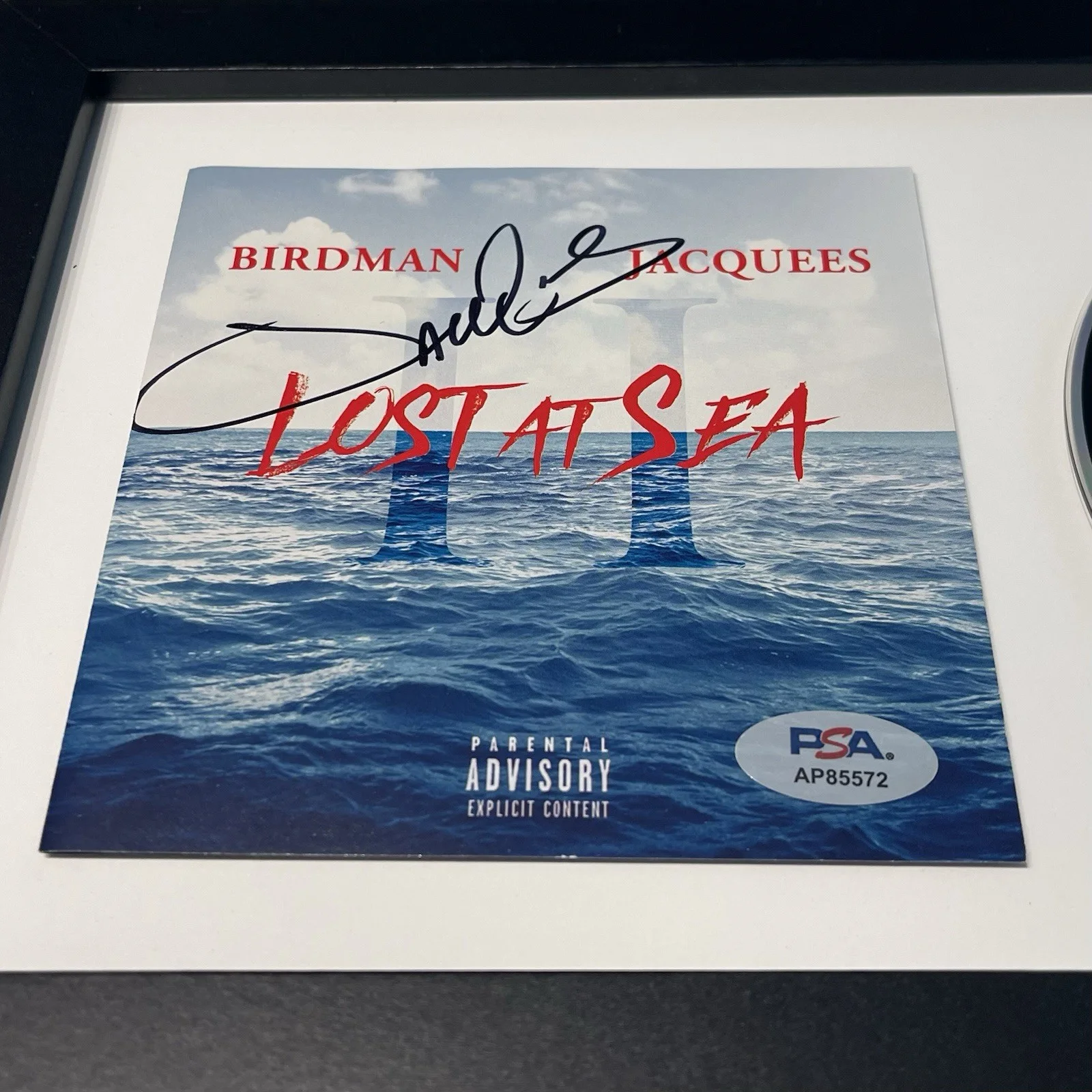JACQUEES SIGNED LOST AT SEA II BIRDMAN CD ALBUM AUTOGRAPH FRAMED PSA COA, изображение 2