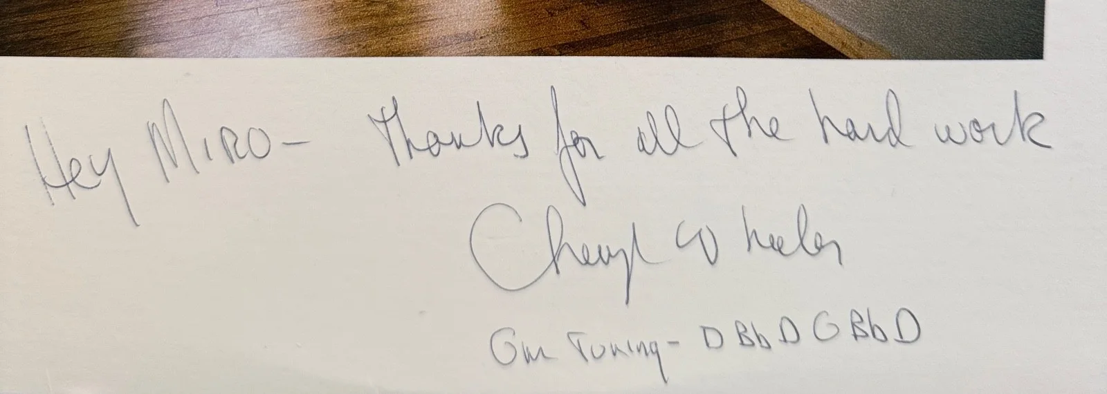 CHERYL WHEELER - AUTOGRAPH!! Signed VINYL LP W0001 North Star SIGNED TO MIRO NM!, изображение 2