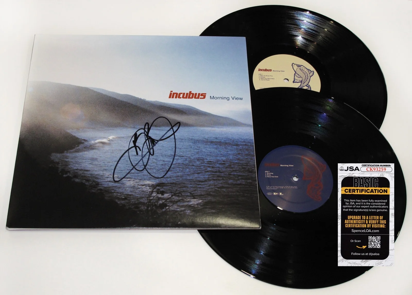 Brandon Boyd - Incubus — Brandon Boyd signed INCUBUS "MORNING VIEW" Vinyl Album EXACT PROOF I Wish U JSA, изображение 5