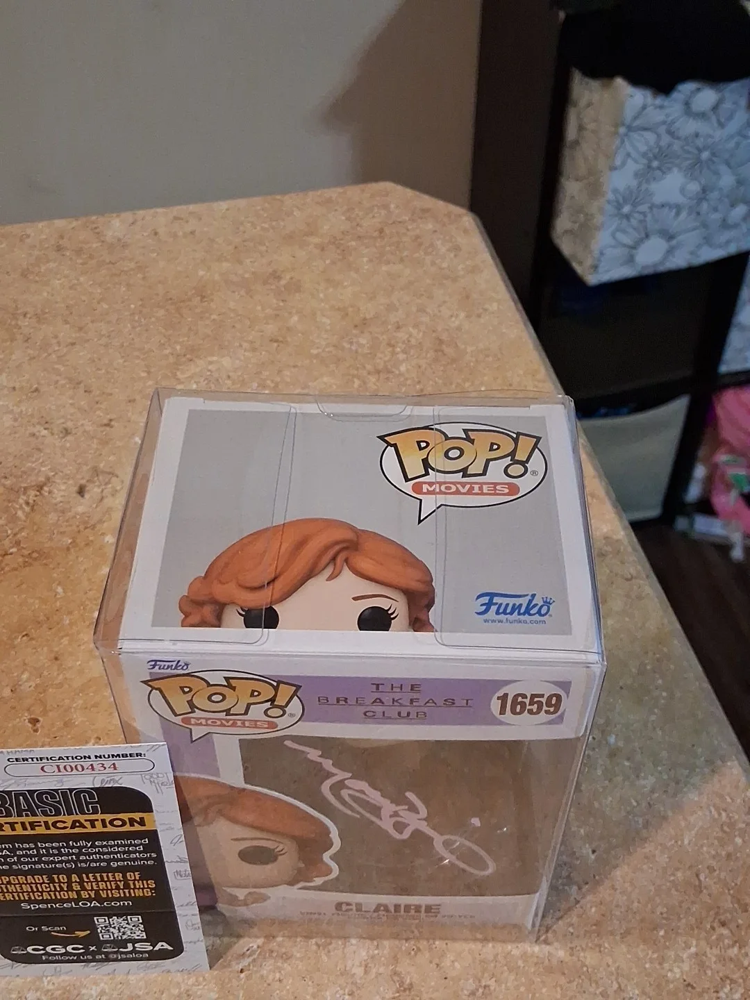 Molly Ringwald — Molly Ringwald The Breakfast Club Movie signed Claire Funko Pop JSA CI00434, изображение 4