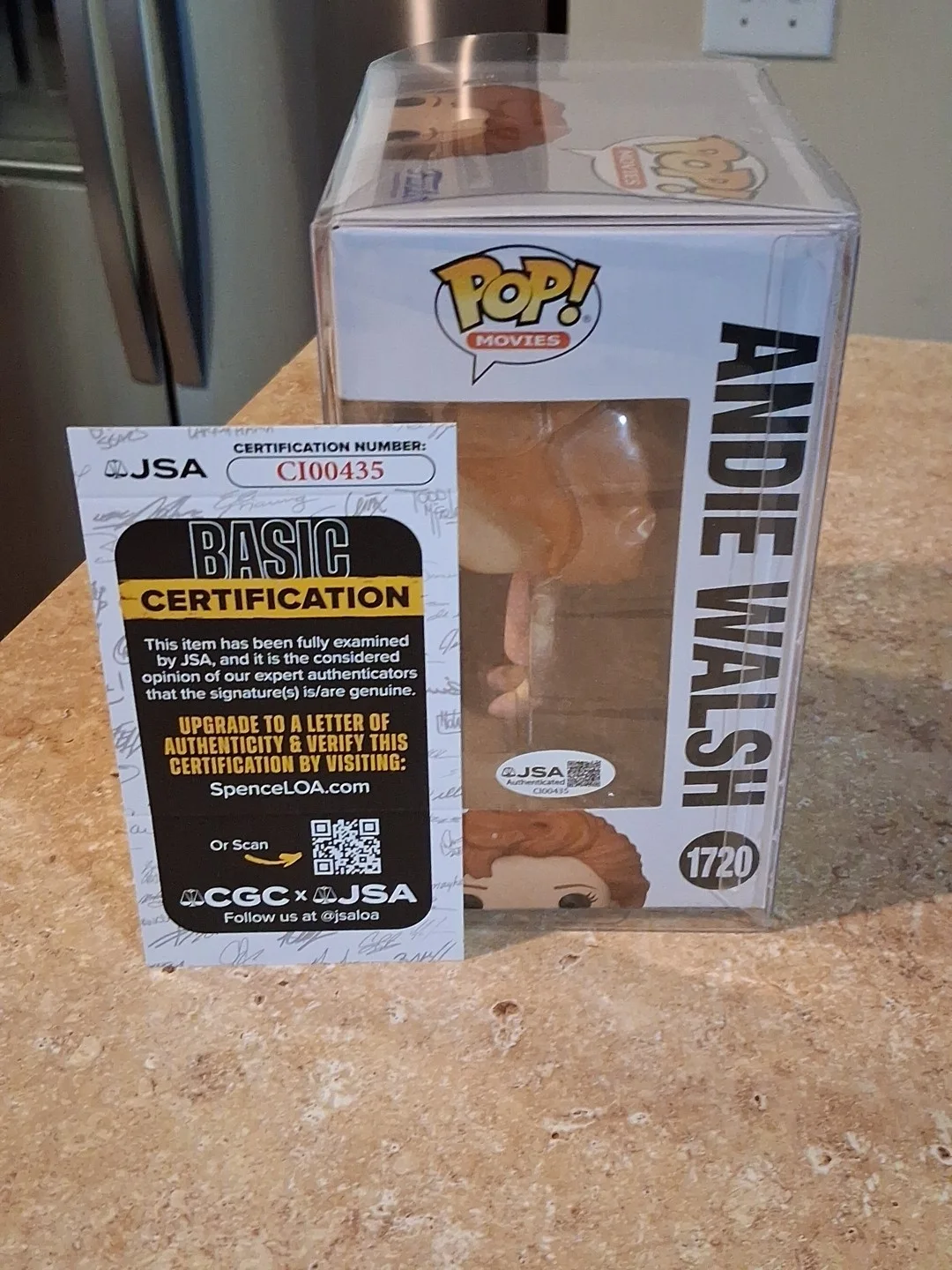 Molly Ringwald — Molly Ringwald Pretty In Pink Movie signed Andie Walsh Funko Pop JSA CI00435, изображение 5