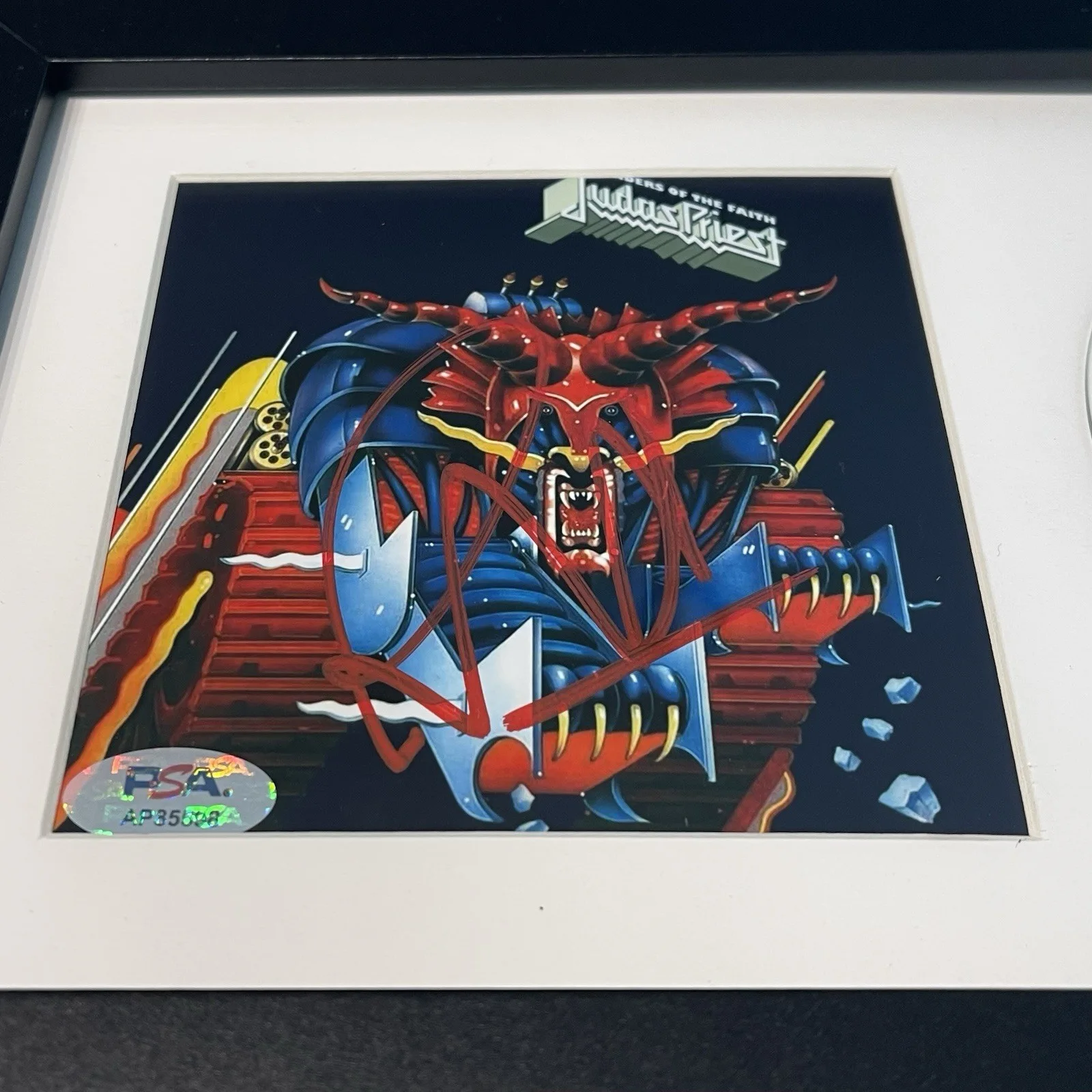 ROB HALFORD SIGNED JUDAS PRIEST DEFENDERS OF FAITH CD ALBUM AUTOGRAPH PSA COA, изображение 2