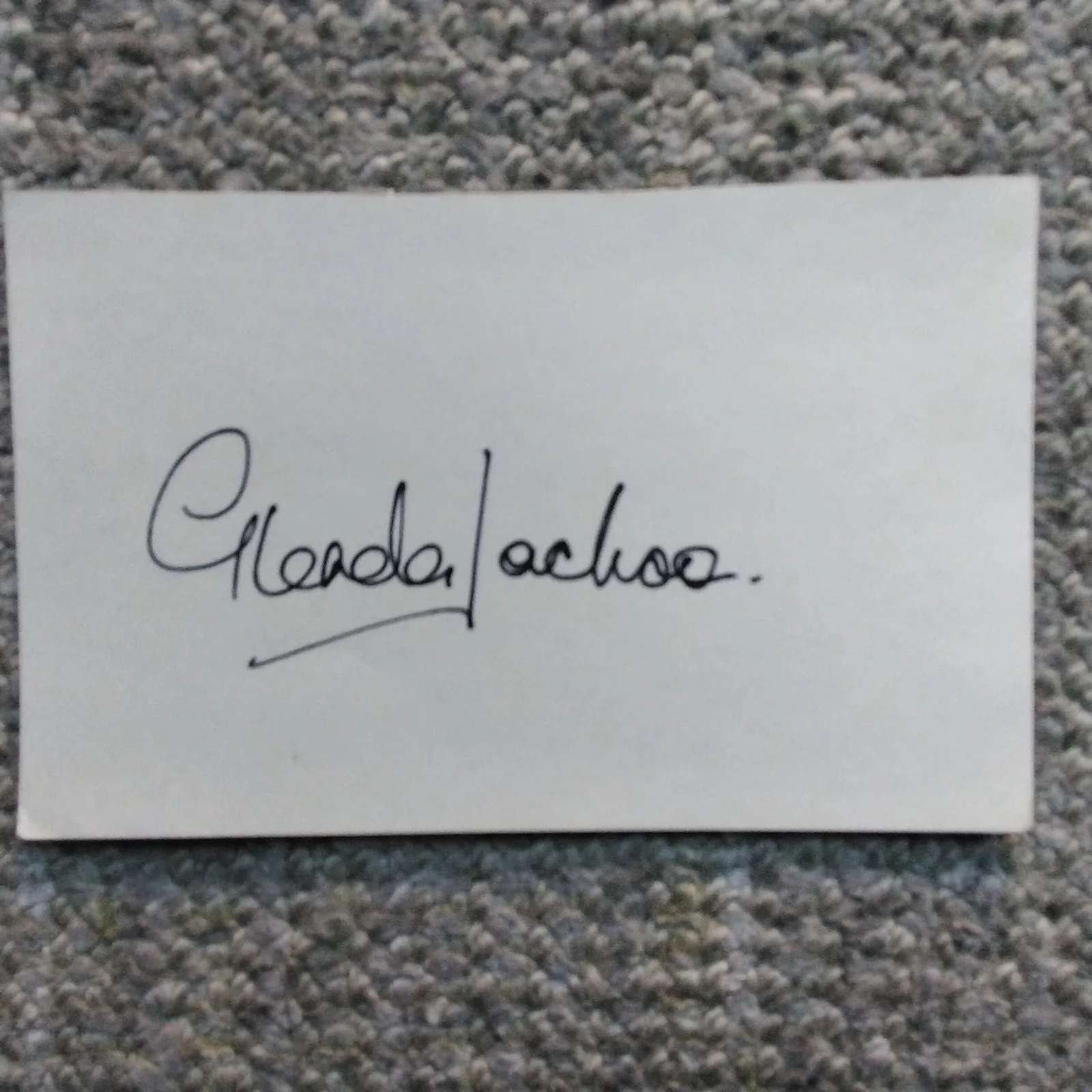 Glenda Jackson SIGNED Card Photo 70s Movie Actress Women in Love Sunday Bloody, изображение 3