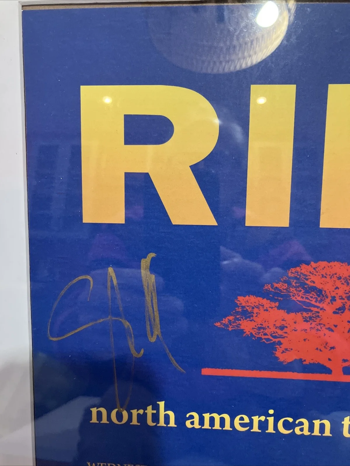 Ride poster signed May 24 tour shoegaze, image 5