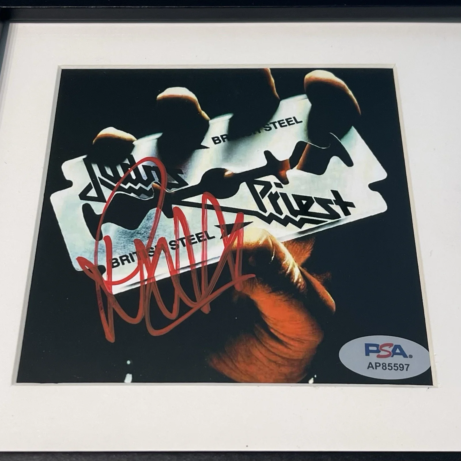ROB HALFORD SIGNED JUDAS PRIEST BRITISH STEEL CD ALBUM AUTOGRAPH PSA COA, image 2