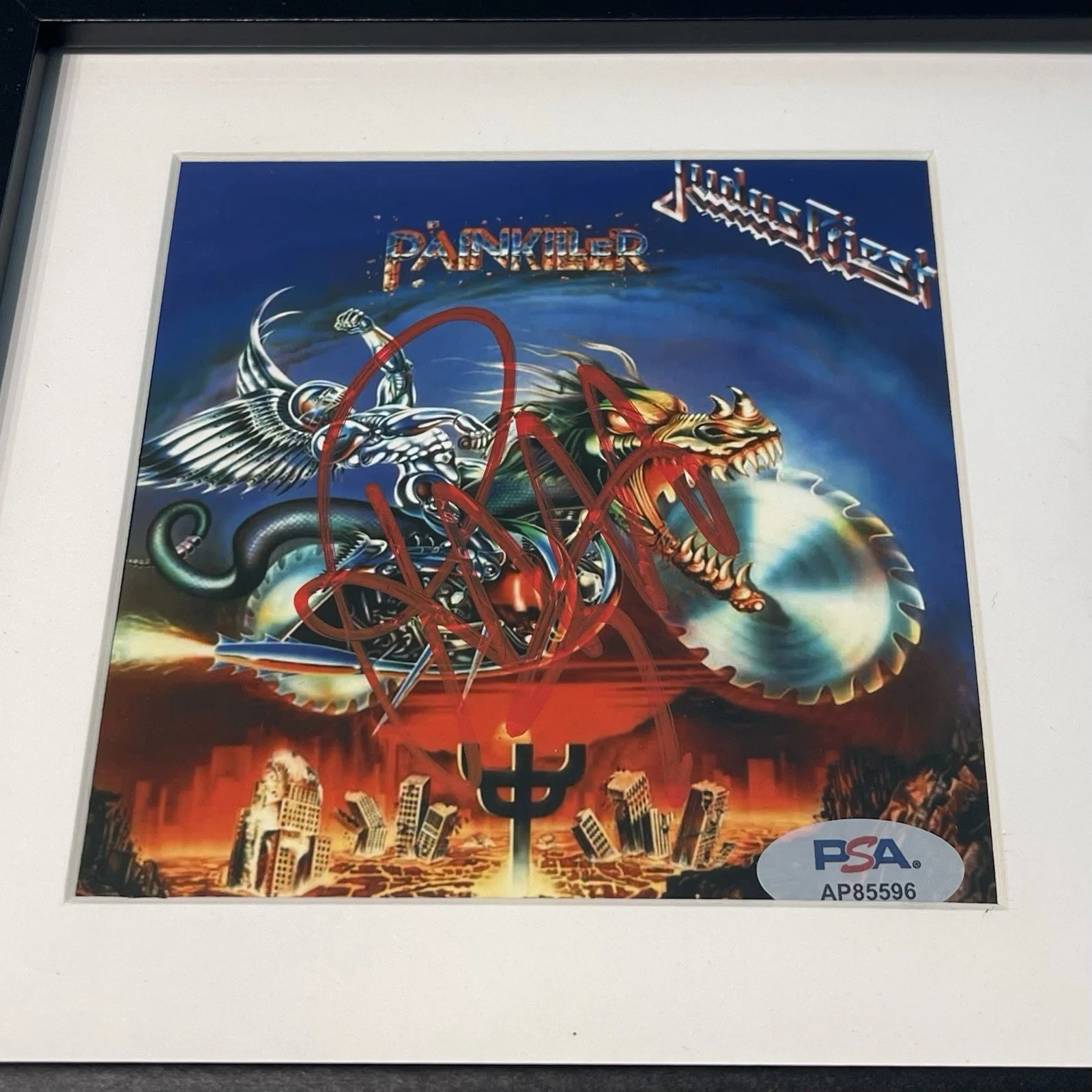 ROB HALFORD SIGNED JUDAS PRIEST PAINKILLER CD ALBUM AUTOGRAPH PSA COA, image 2
