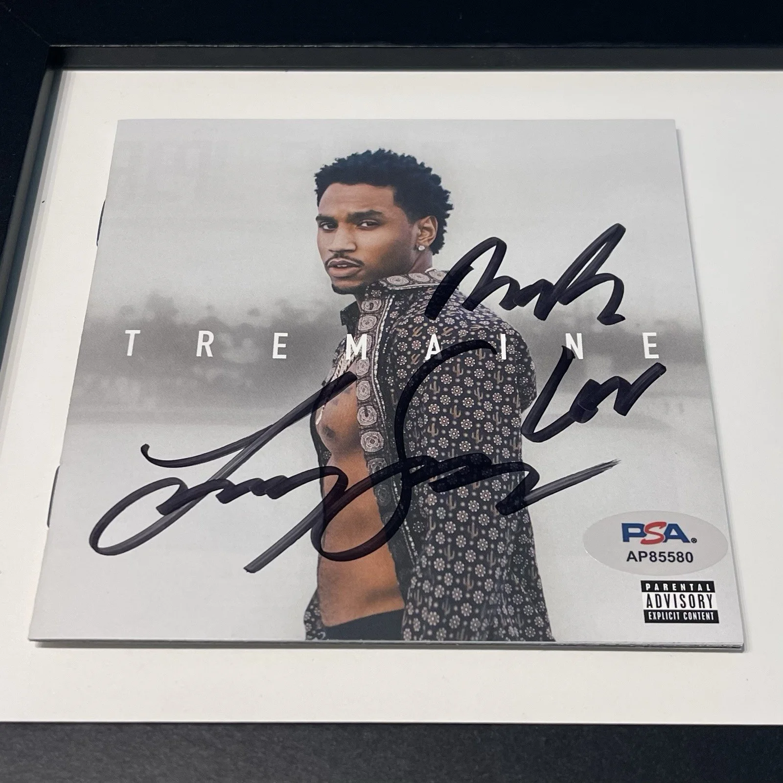 TREY SONGZ SIGNED TREMAINE CD ALBUM AUTOGRAPH SINGER FRAMED PSA COA, изображение 2