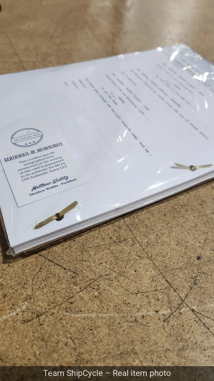 Hoyte van Hoytema — Hoyte van Hoytema Signed Autograph Interstellar Full Movie Script Screen G1N, image 4
