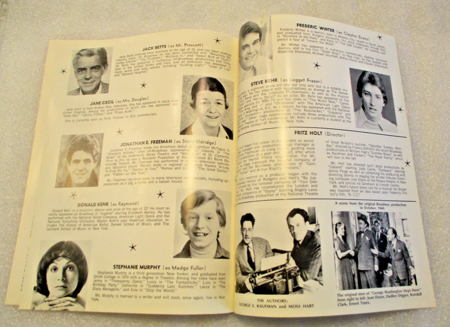 Actors James Coco & Dody Goodman Autographed Program 1970's, image 5