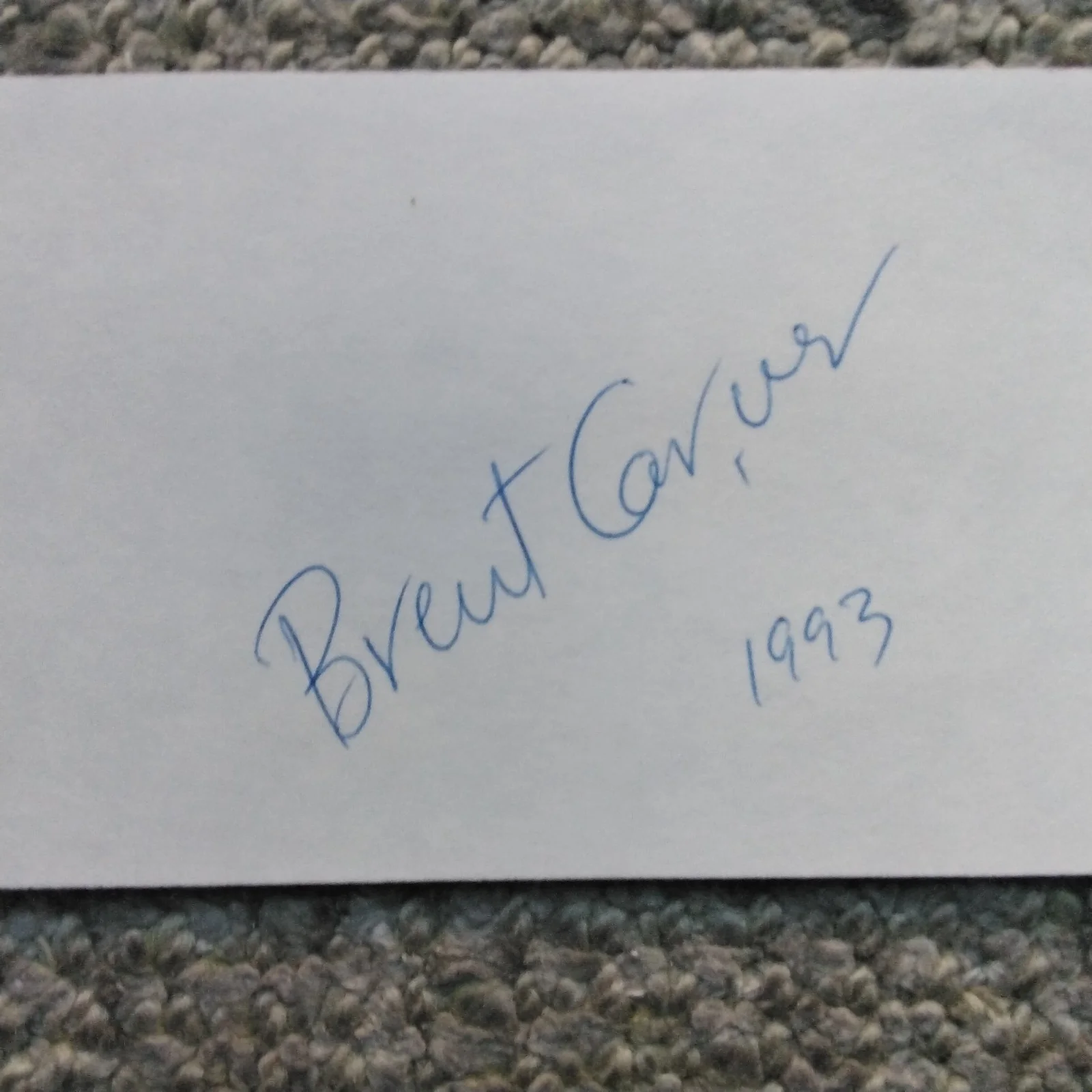 Brent Carver SIGNED Card Photo Movie Stage Actor Kiss Spider Woman Lord of Rings, изображение 3