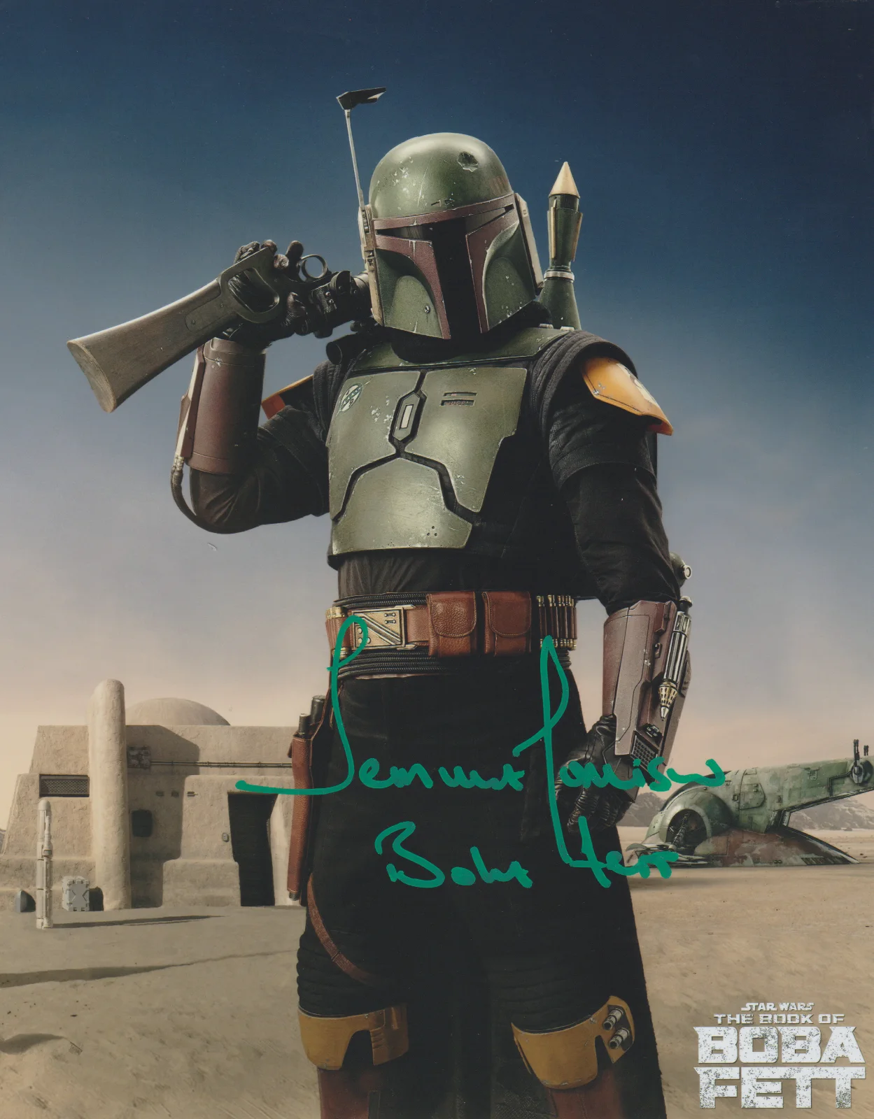 TEMUERA MORRISON — TEMUERA MORRISON SIGNED 8X10 PHOTO DISNEY STAR WARS: BOOK OF BOBA FETT AUTOGRAPH