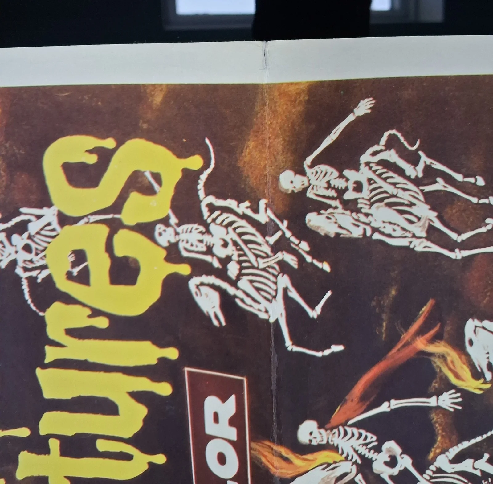 An Original Vintage 1962 NIGHT CREATURES/ CAPT CLEGG Folded Insert Movie Poster, image 3