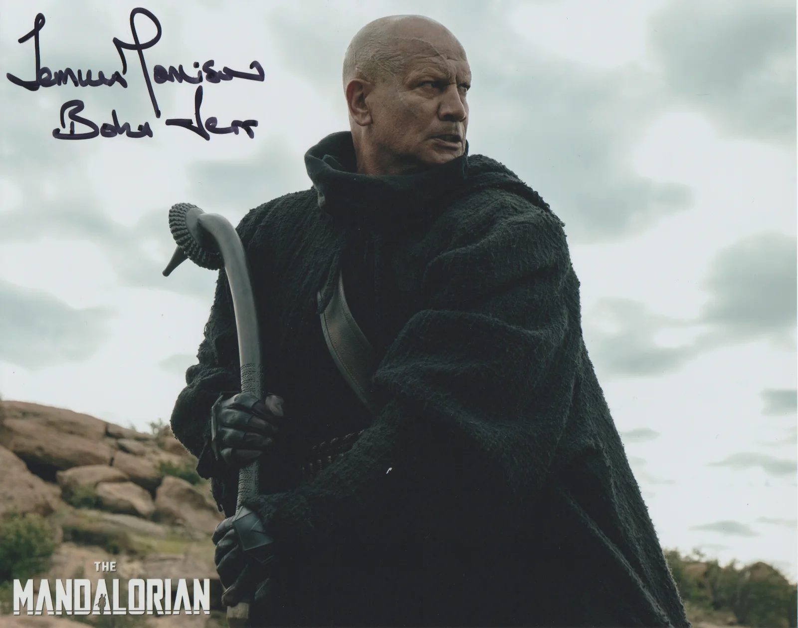 TEMUERA MORRISON — TEMUERA MORRISON SIGNED 10X8 PHOTO THE MANDALORIAN STAR WARS DISNEY AUTOGRAPH