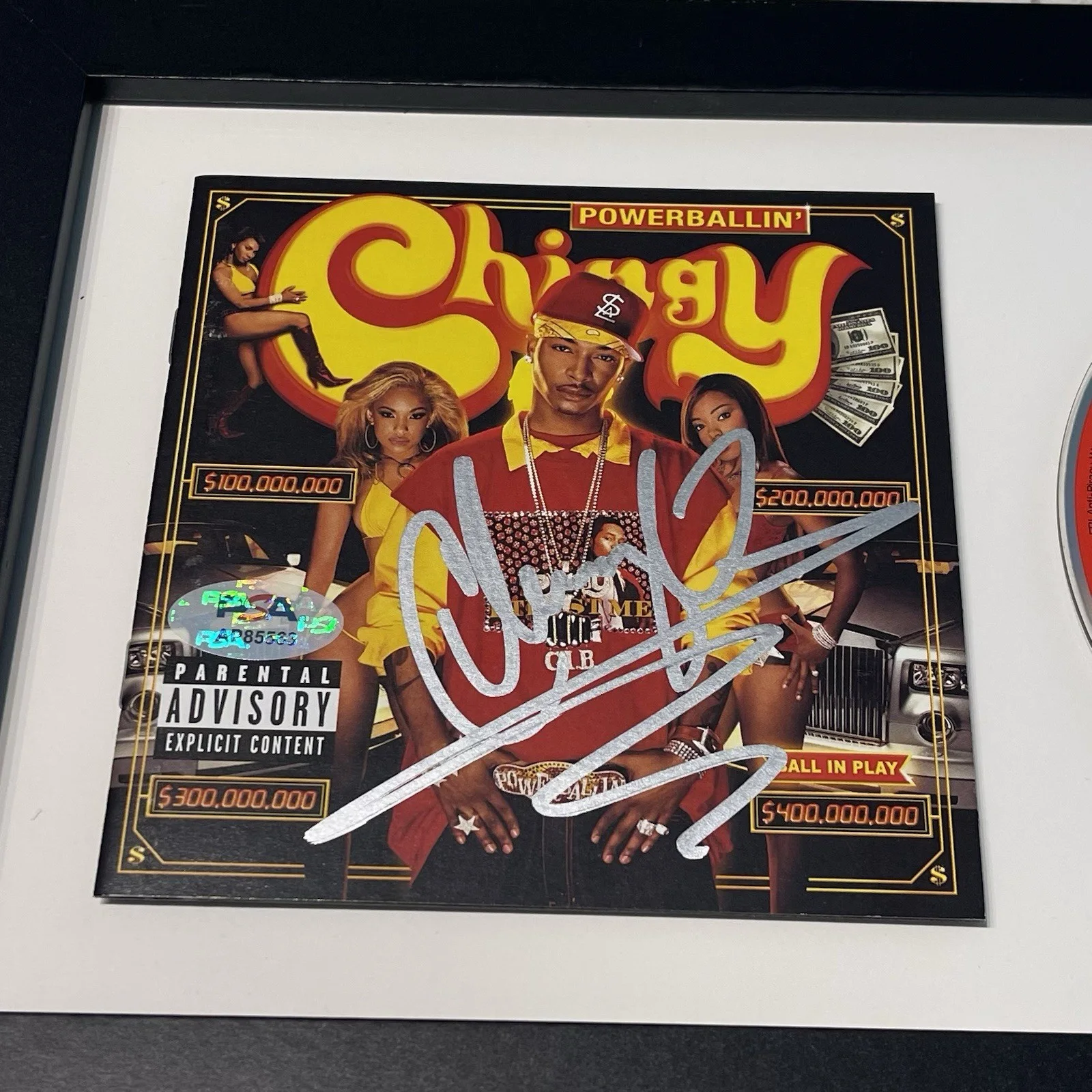 CHINGY SIGNED POWERBALLIN CD ALBUM AUTOGRAPH RAPPER FRAMED PSA COA, image 2