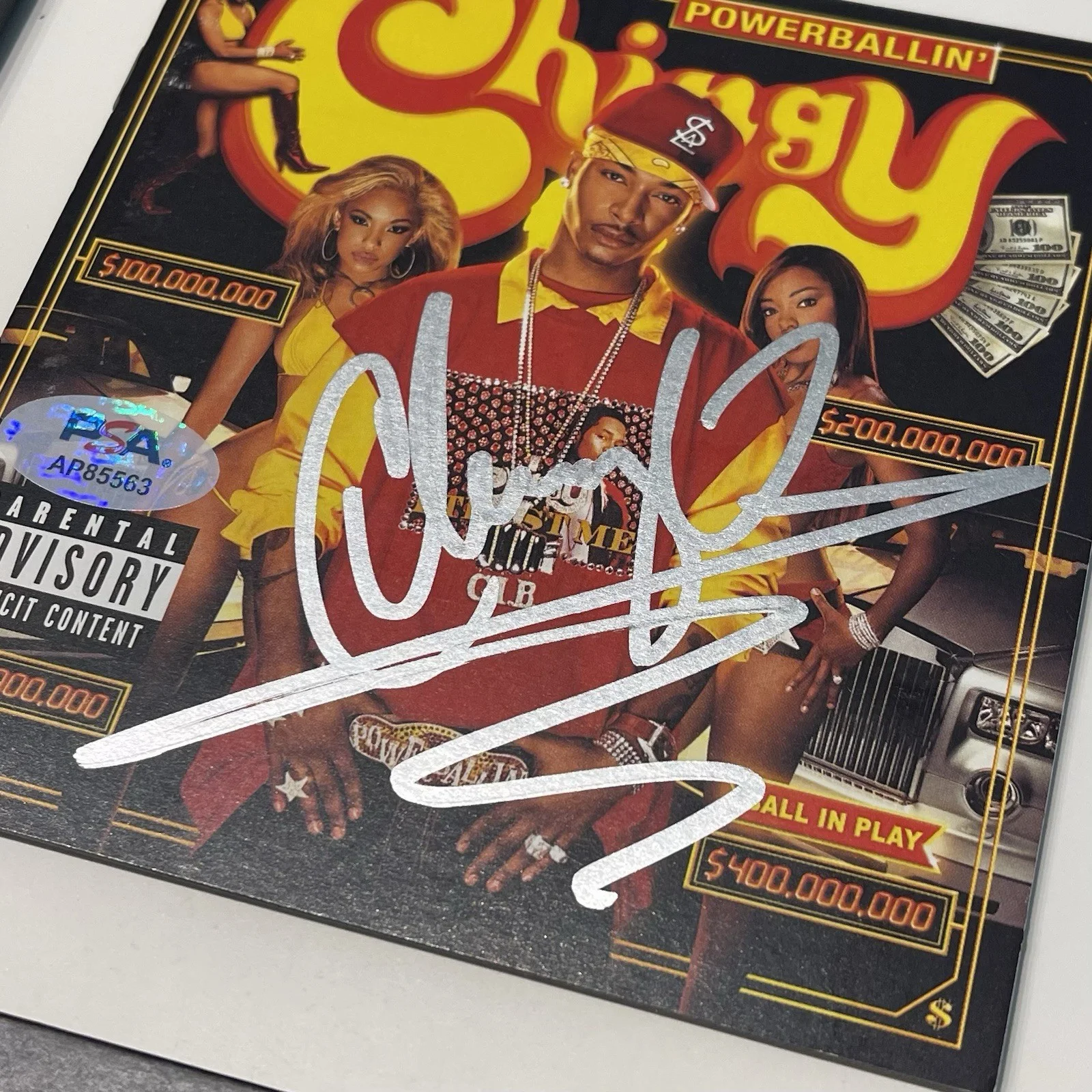 CHINGY SIGNED POWERBALLIN CD ALBUM AUTOGRAPH RAPPER FRAMED PSA COA, image 3