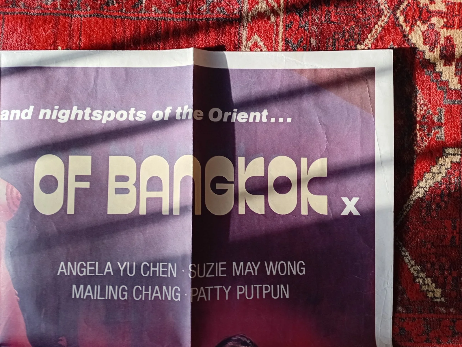 Sex Dens of Bangkok [1977] Artwork by Sam Peffer - ORIGINAL UK Quad Film Poster, изображение 3