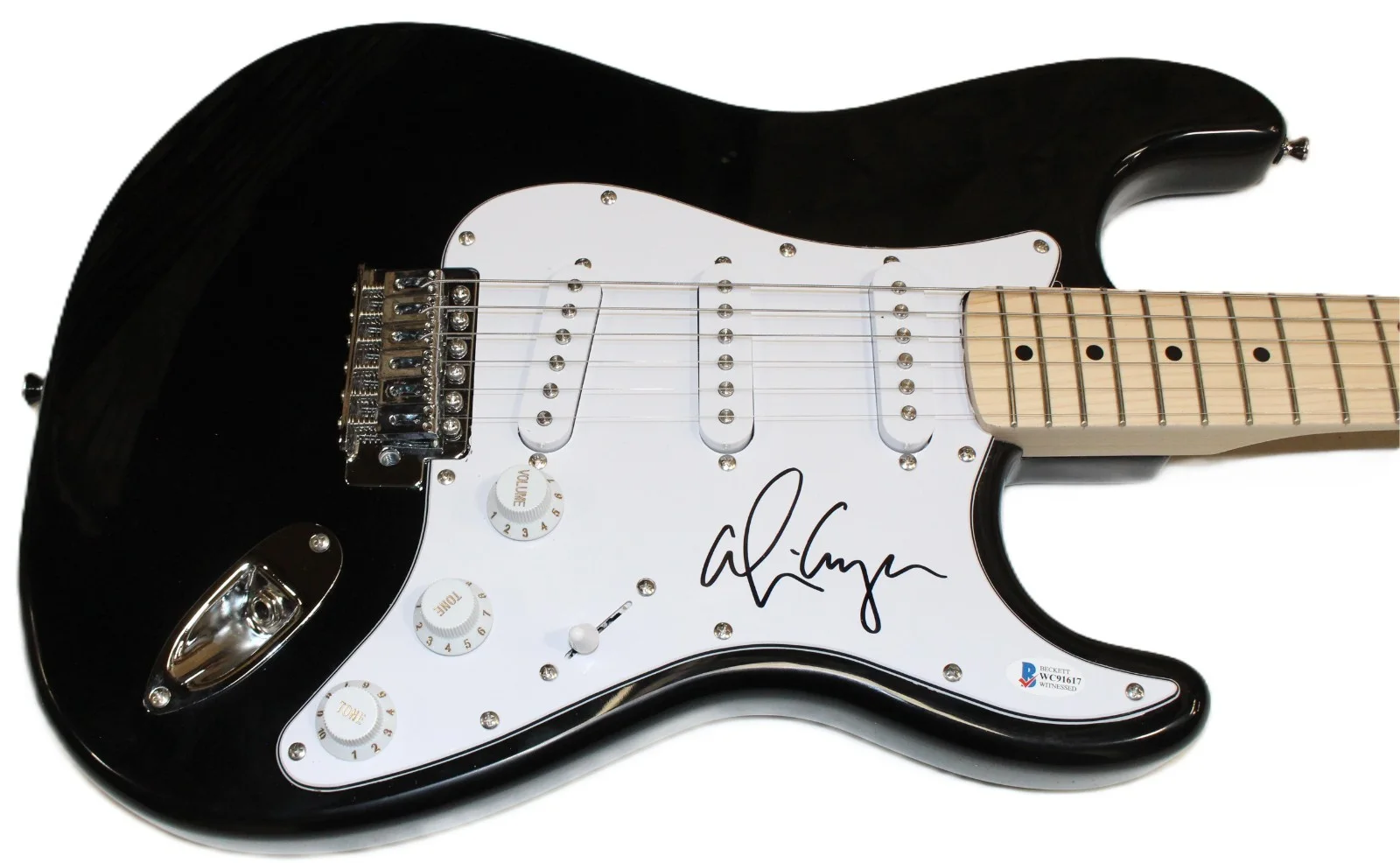 Alice Cooper Autographed/Signed Full-Size Electric Guitar Beckett Witness 59274, изображение 3