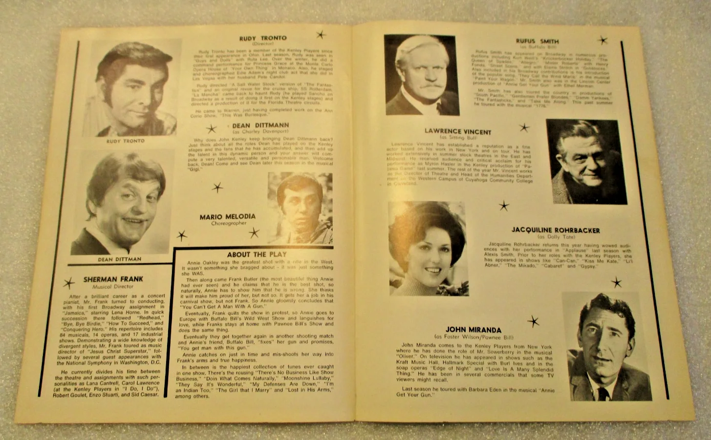 Actors Florence Henderson & Richard Fredricks Autographed Program 1976, image 5