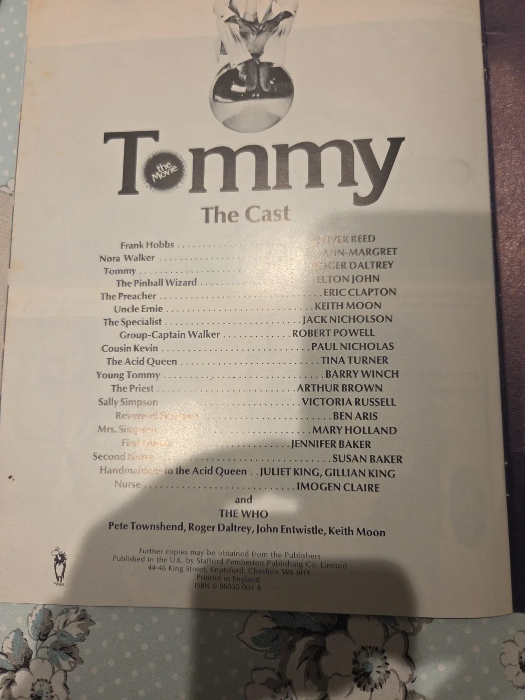 TOMMY the Film Souvenir Brochure Starring The Who And Elton John Oliver Reed, изображение 4