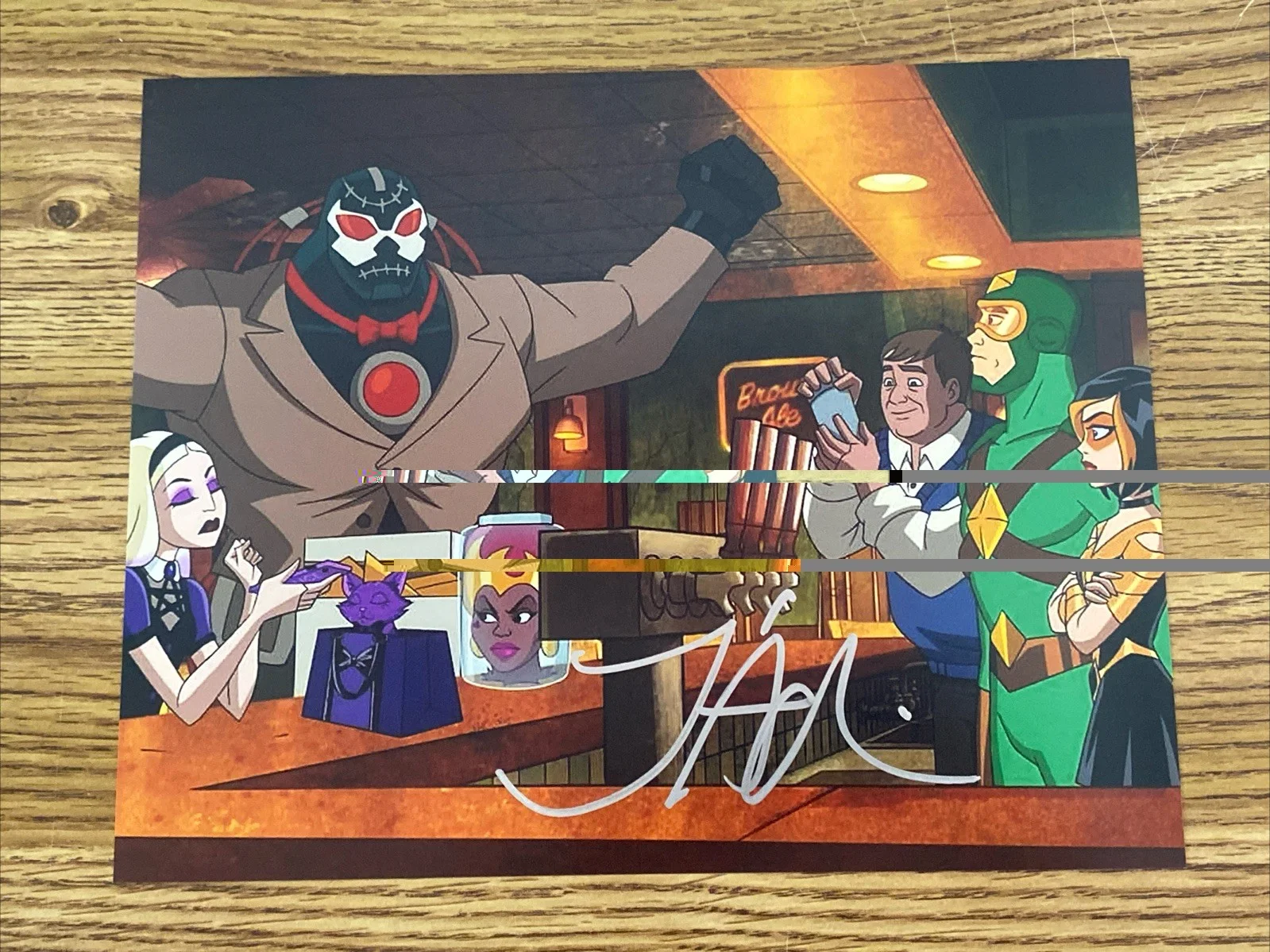 James Adomian — James Adomian Autographed 8x10 Photo Harley Quinn Animated Series Bane Voice