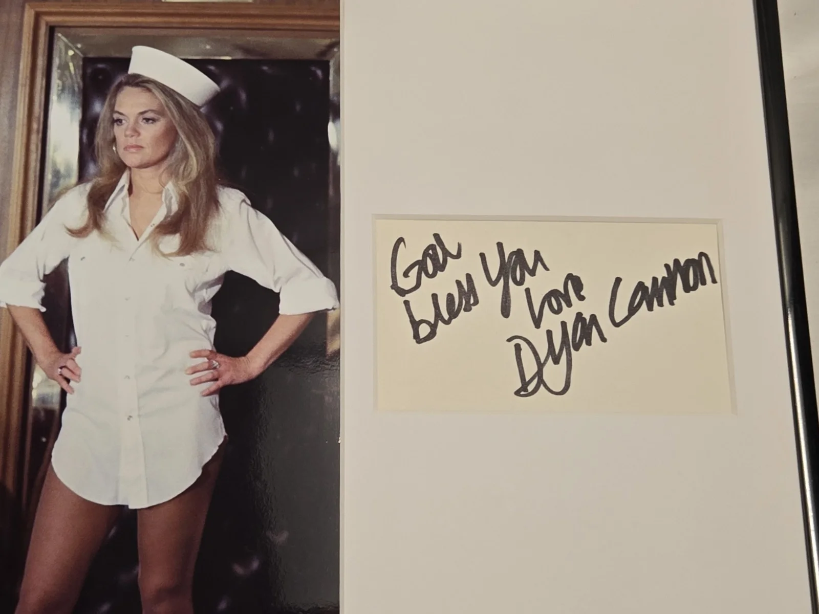 Dyan Cannon Signed Photo Display Framed 11x14 Nurse, image 2