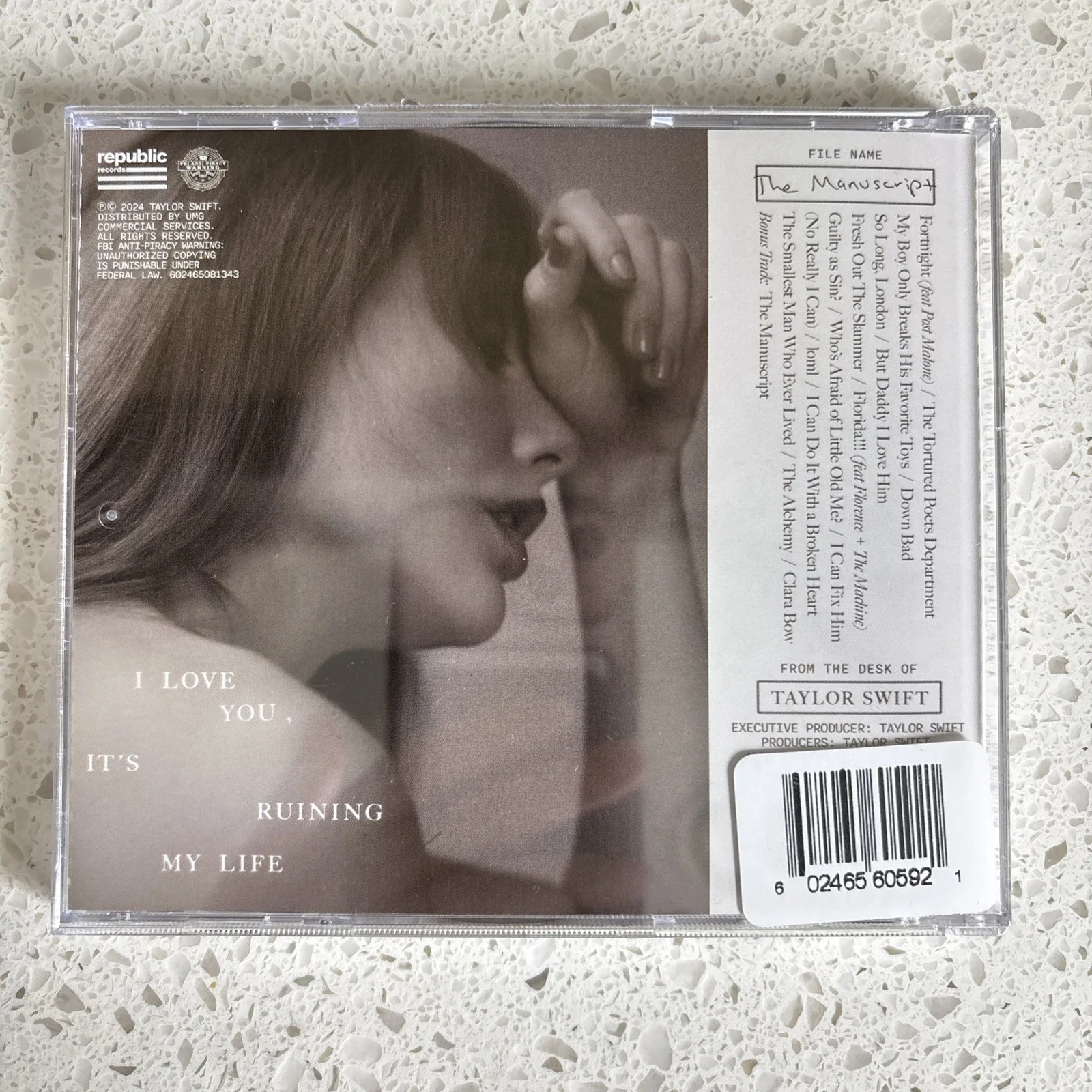 🔥 Taylor Swift The Tortured Poets Department CD SIGNED Insert TTPD, image 5