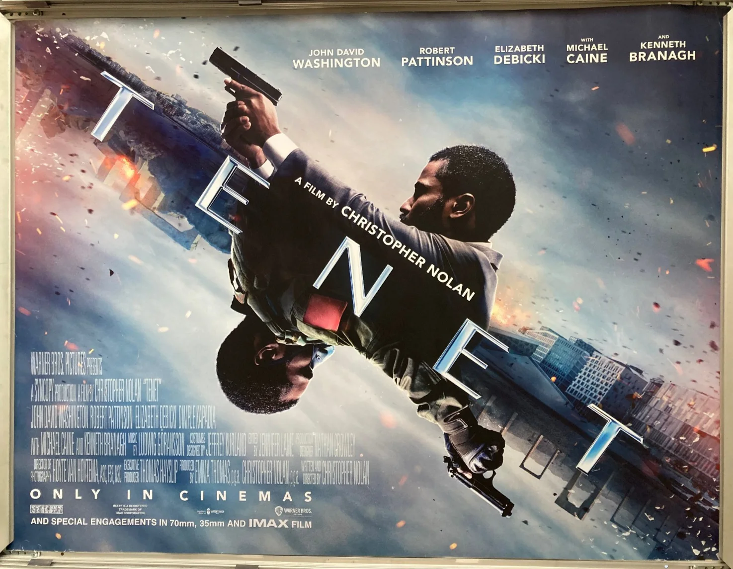 Cinema Poster: TENET 2020 (Main Quad) John David Washington Christopher Nolan, image 2