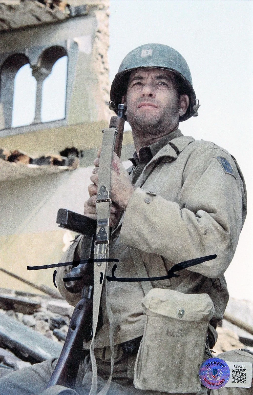 Tom Hanks — Tom Hanks Saving Private Ryan Authentic Signed Framed Display Autographed BAS, image 5