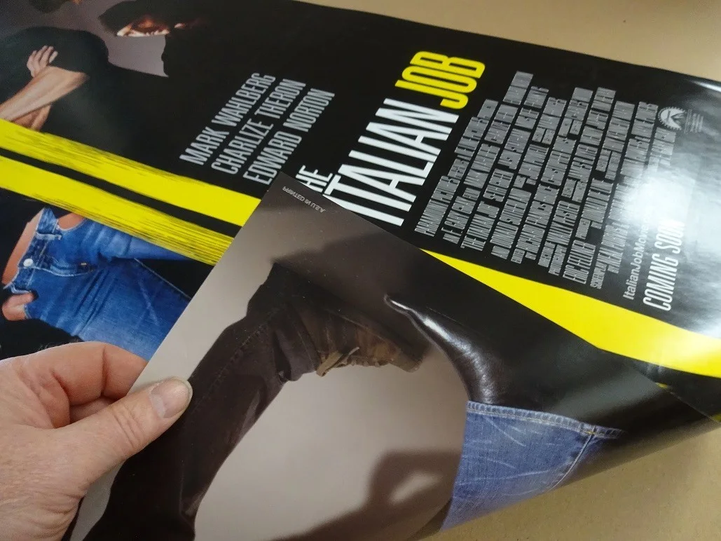 The Italian Job 2003 Double Sided Movie Poster 40" x 27" Mark Wahlberg, изображение 2