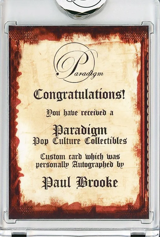 Paul Brooke — -FOR YOUR EYES ONLY- JAMES BOND 007 Paul Brooke Signed/Autograph/Auto Movie Card, изображение 2