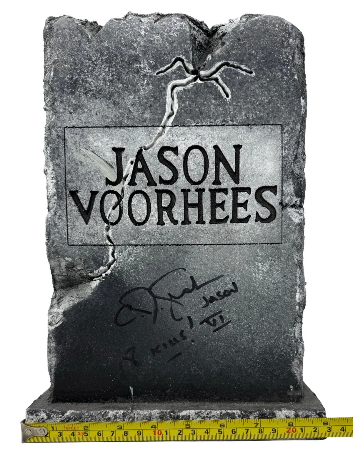 C.J. Graham — CJ Graham Signed Tombstone Friday The 13th Part VI Jason Voorhees Beckett COA, изображение 5