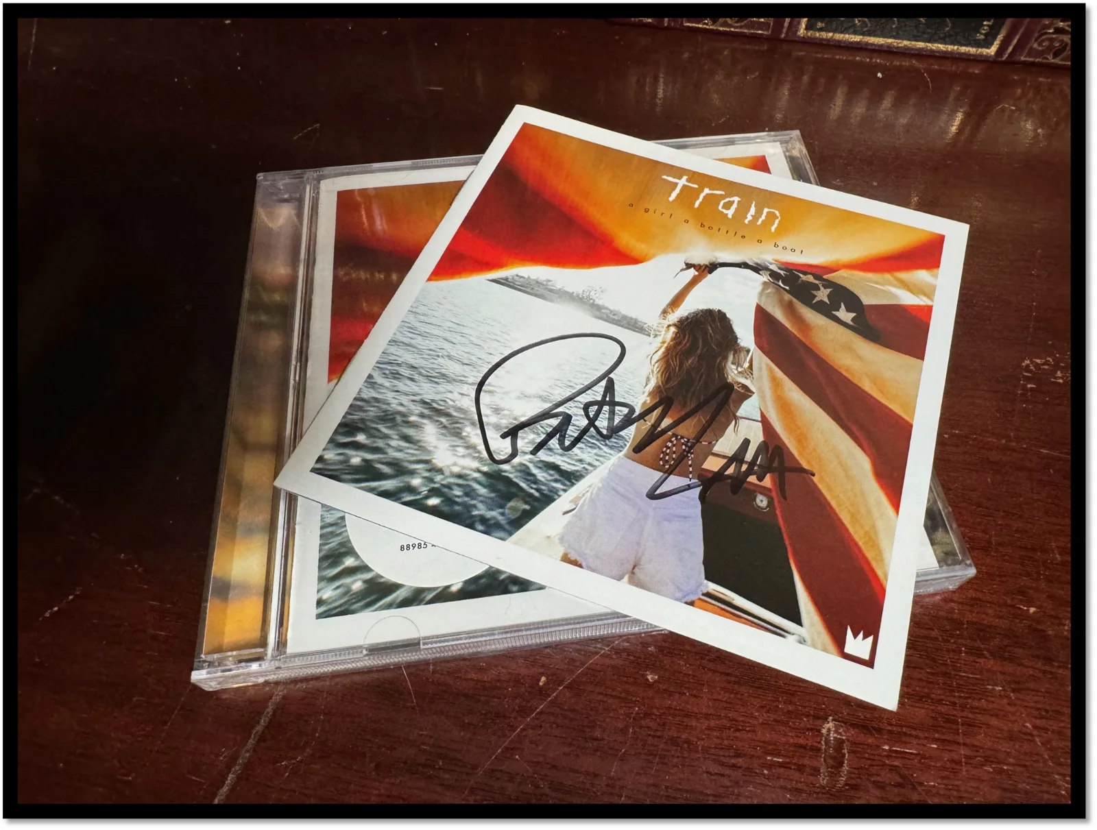 PAT MONAHAN SIGNED Train A Girl A Bottle A Boat Sealed CD w/ Autographed Insert, изображение 2