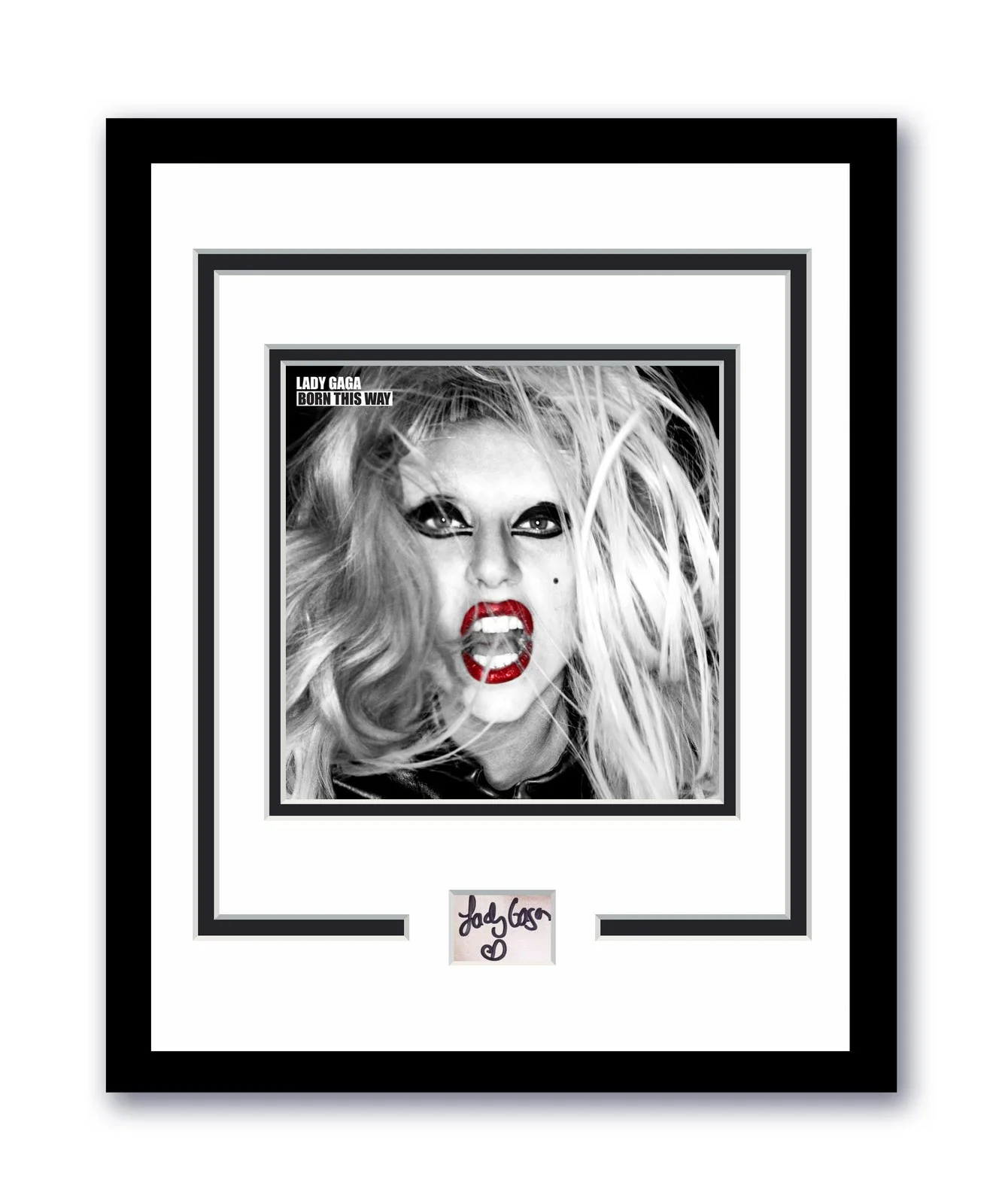 Lady Gaga — Born This Way Lady Gaga Autographed Signed 11x14 Framed Photo ACOA