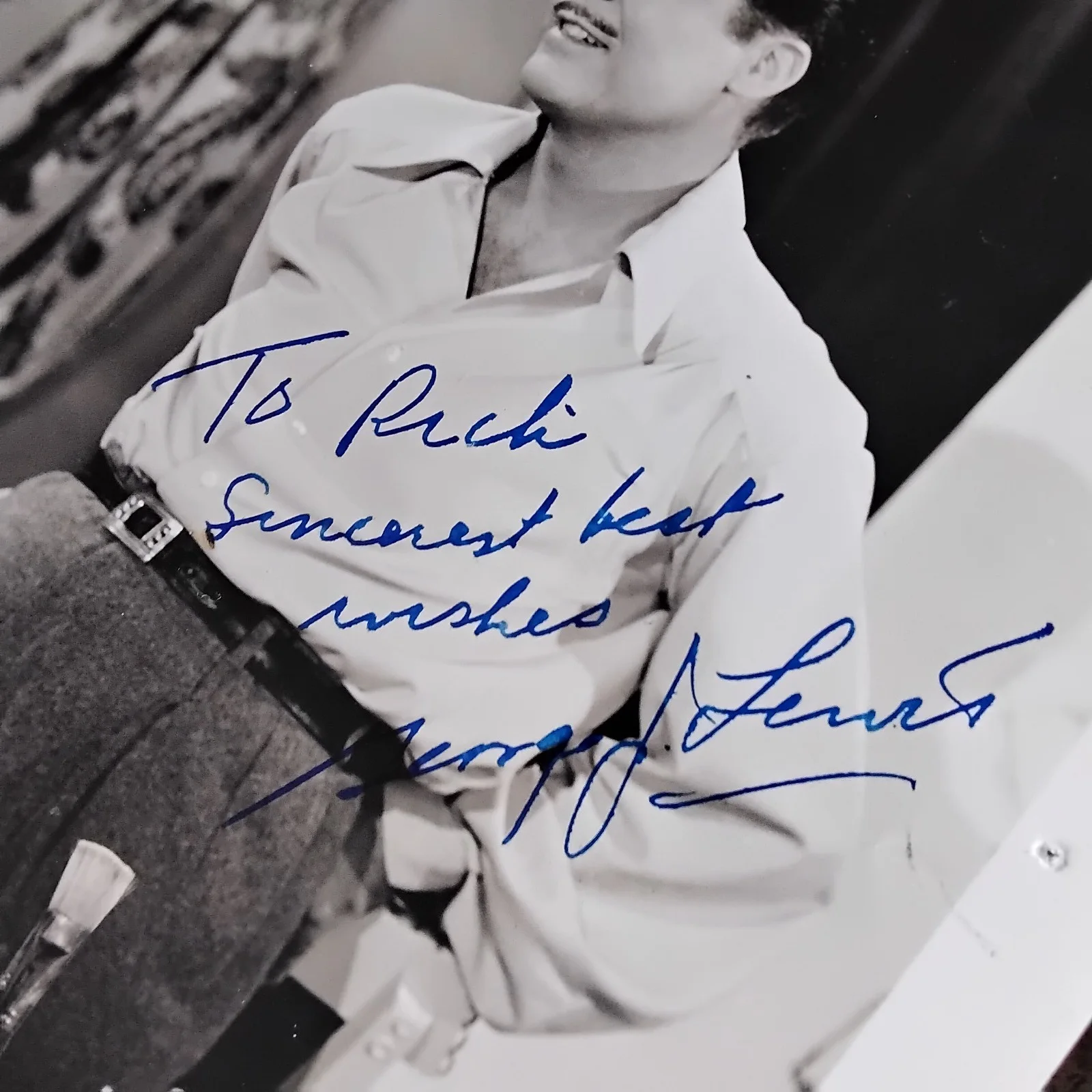 George J Lewis Signed 1946 Photo Movie Actor Serials The Shadow Zorro Westerns, изображение 5